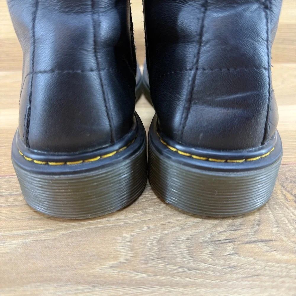 Dr Martens Big Kids Youth Size 3 Black Leather Combat Boots 1460